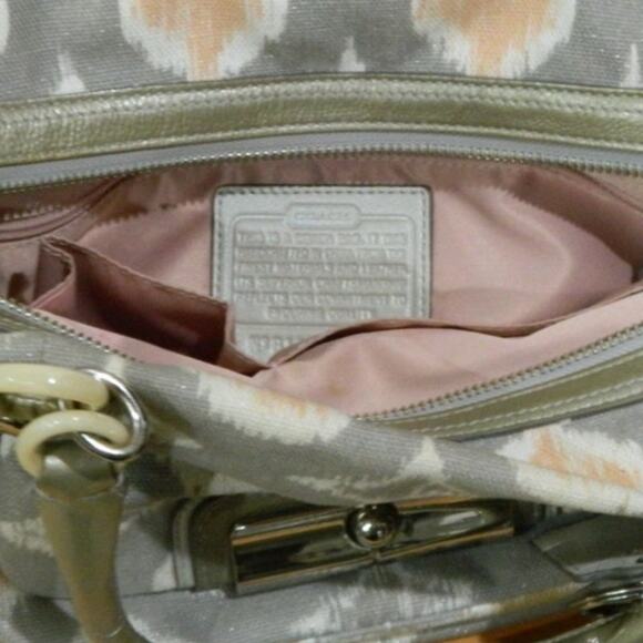 Coach Kristin Op Art i-Cat Handbag Shoulder Bag Clean - Picture 7 of 12